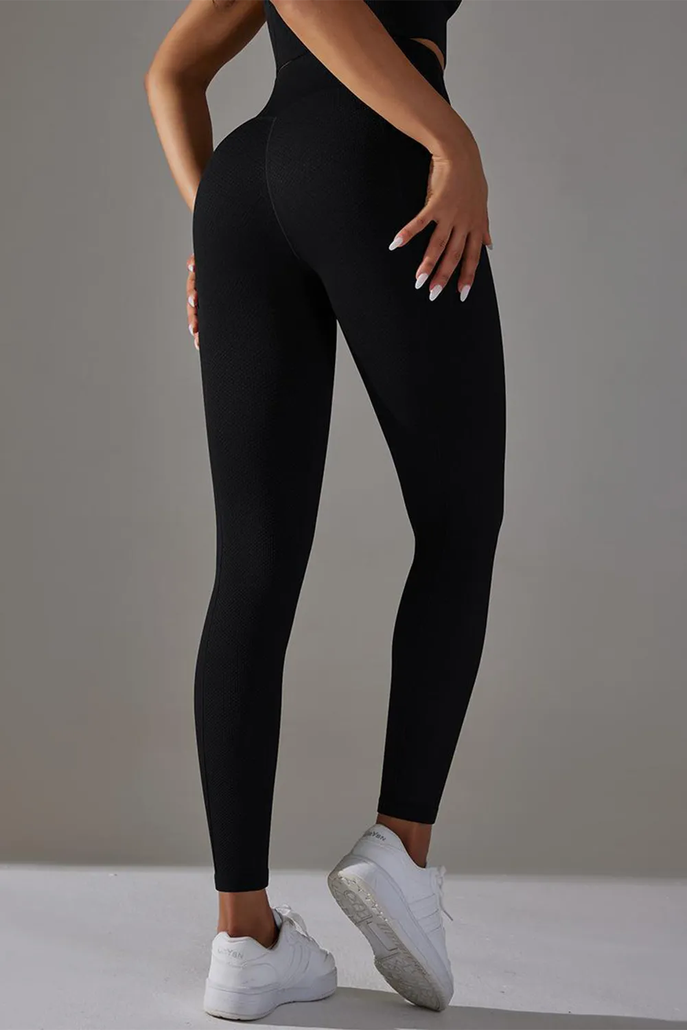 Active High Waist Solid Yoga Pants
