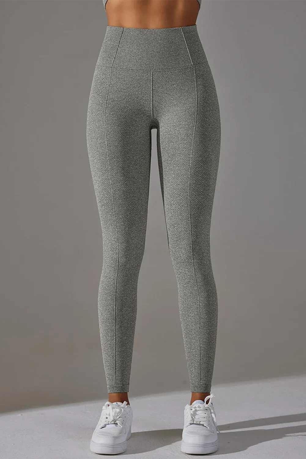 Active High Waist Solid Yoga Pants