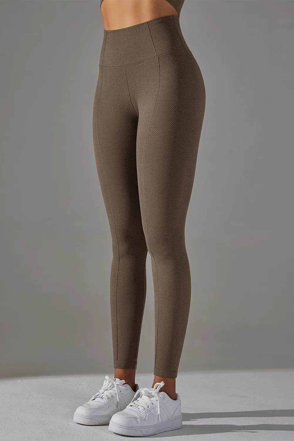 Active High Waist Solid Yoga Pants
