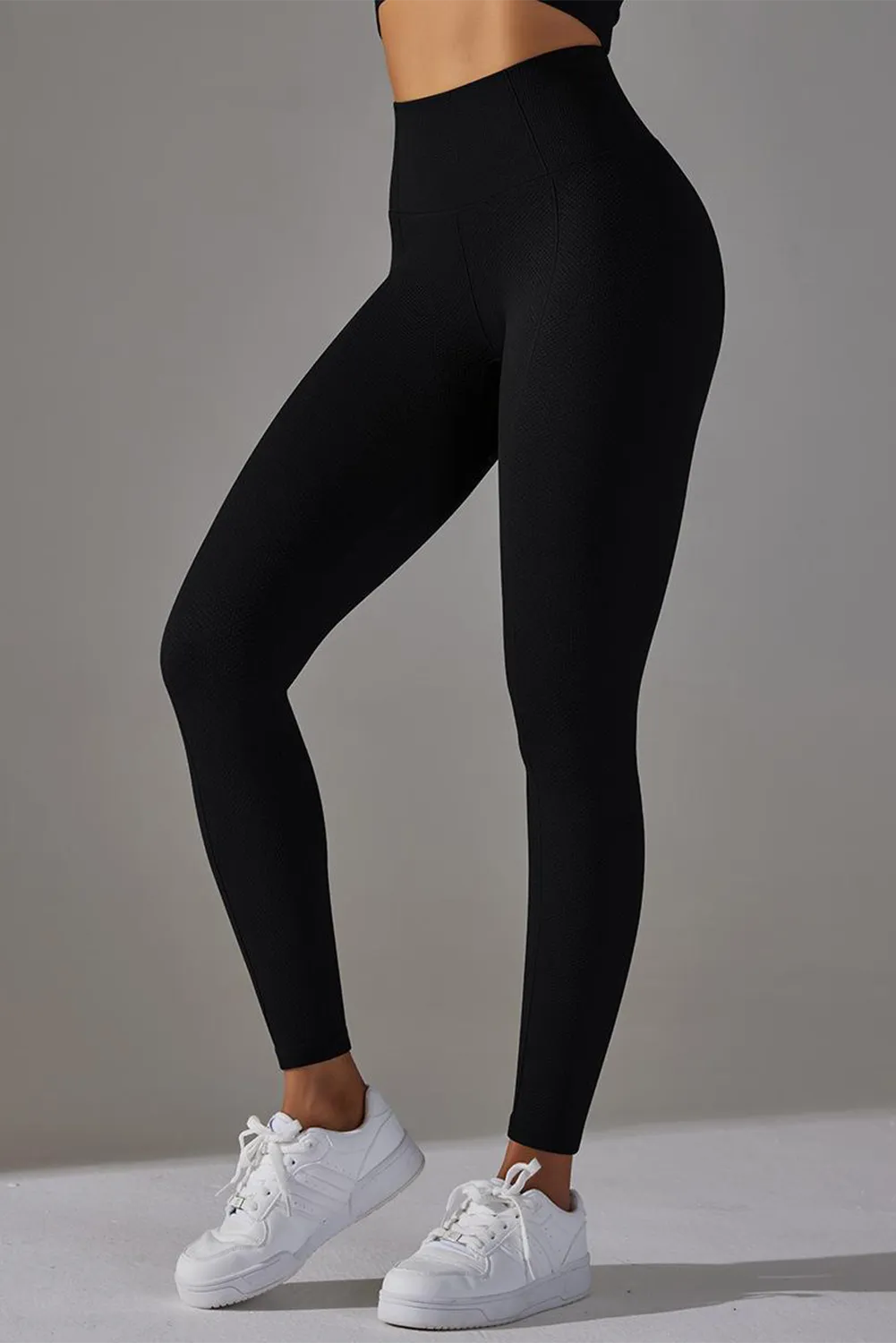 Active High Waist Solid Yoga Pants