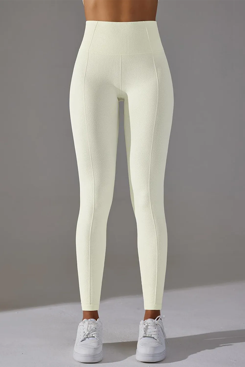 Active High Waist Solid Yoga Pants