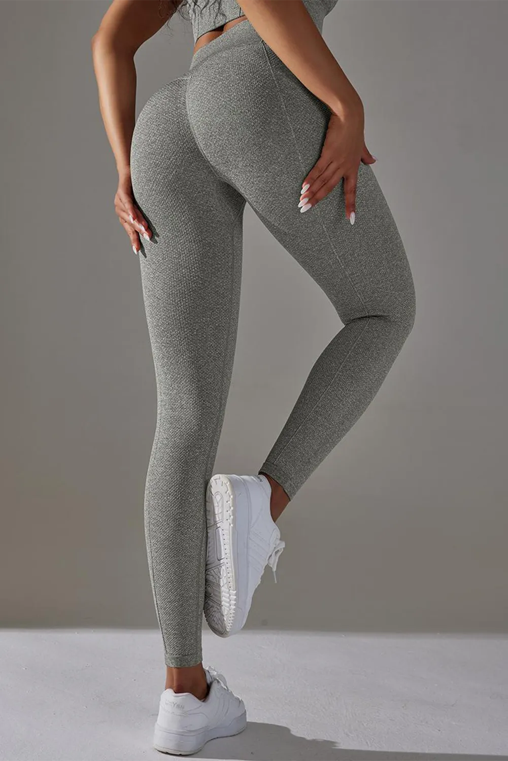 Active High Waist Solid Yoga Pants