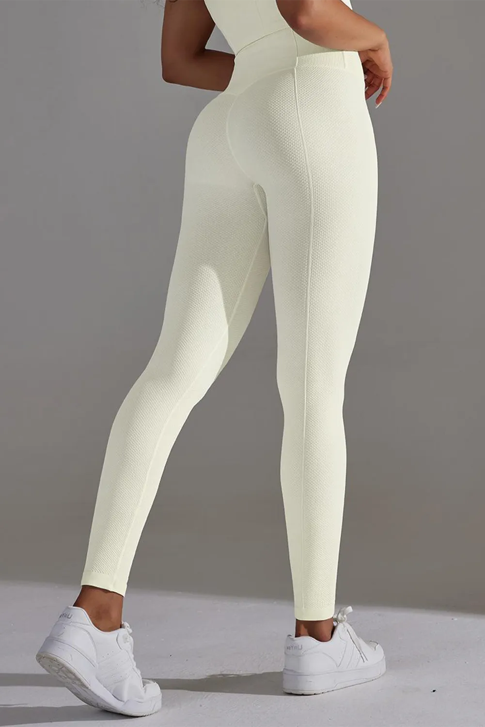 Active High Waist Solid Yoga Pants