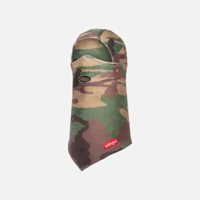 Airhole Balaclava Hinge Milk Fleece Face Mask - Army
