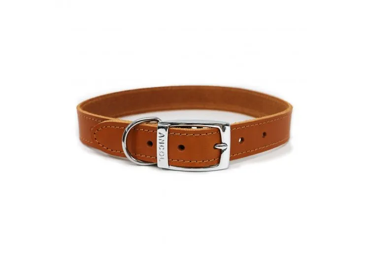 Ancol - Classic Leather Collar - Tan - (24")