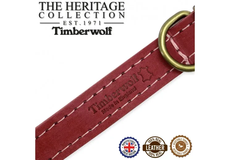 Ancol - Timberwolf Leather Collar - Pink - Size 4 (35-43cm)