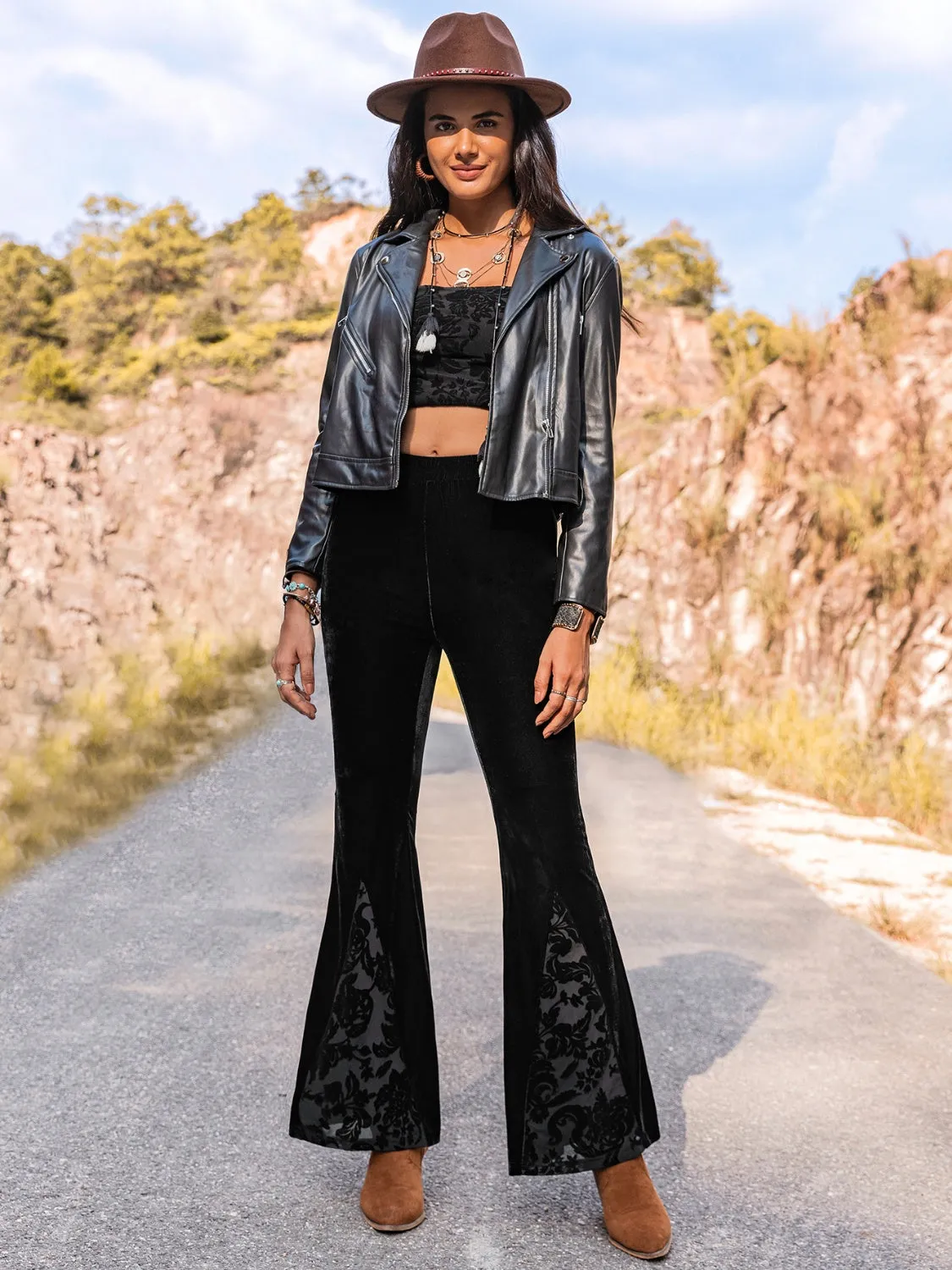 *APP EXCLUSIVE* High Waist Flare Leg Pants