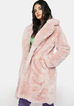 Baby Leading You On Faux Fur Coat