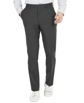 Bar Iii Mens Slim fit Dress Pants 36 / 32 Grey Solid