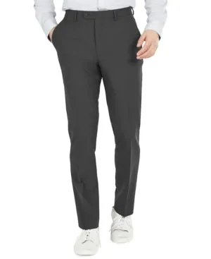 Bar Iii Mens Slim fit Dress Pants 36 / 32 Grey Solid