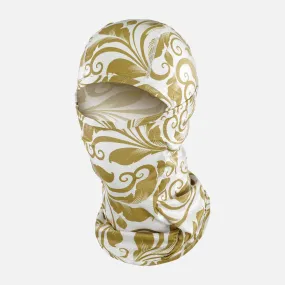 Baroque Old Gold and White Loose-fitting Shiesty Mask