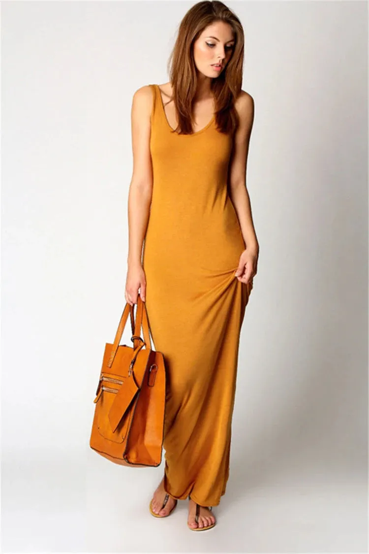Basic Casual Long Summer Dresses