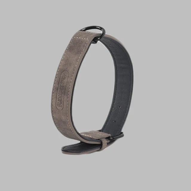 Big Dog PU Leather Collar Outdoor Products