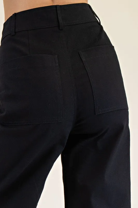 Black high waist pants