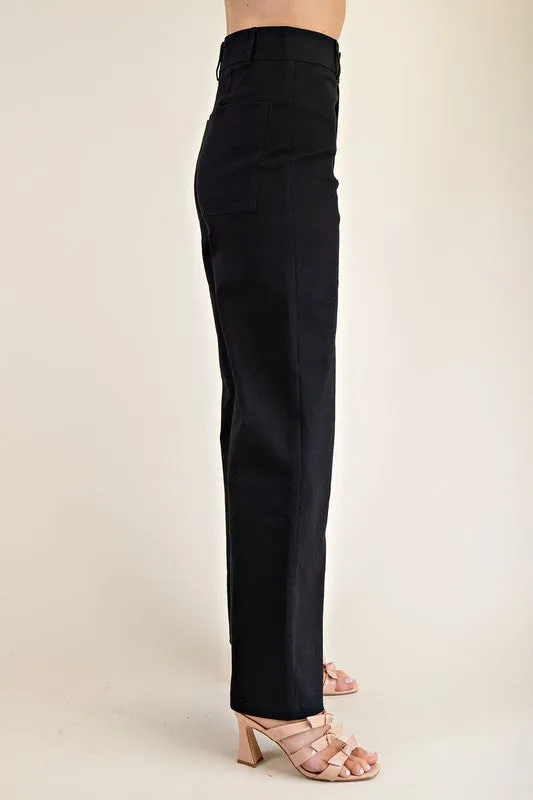 Black high waist pants