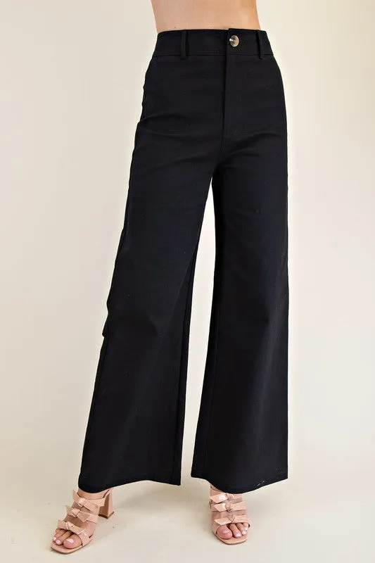 Black high waist pants