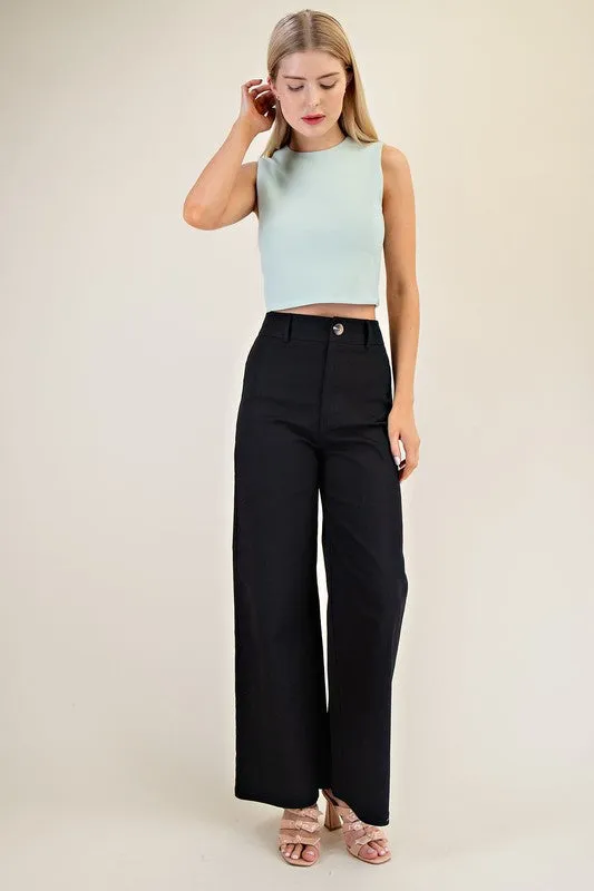 Black high waist pants
