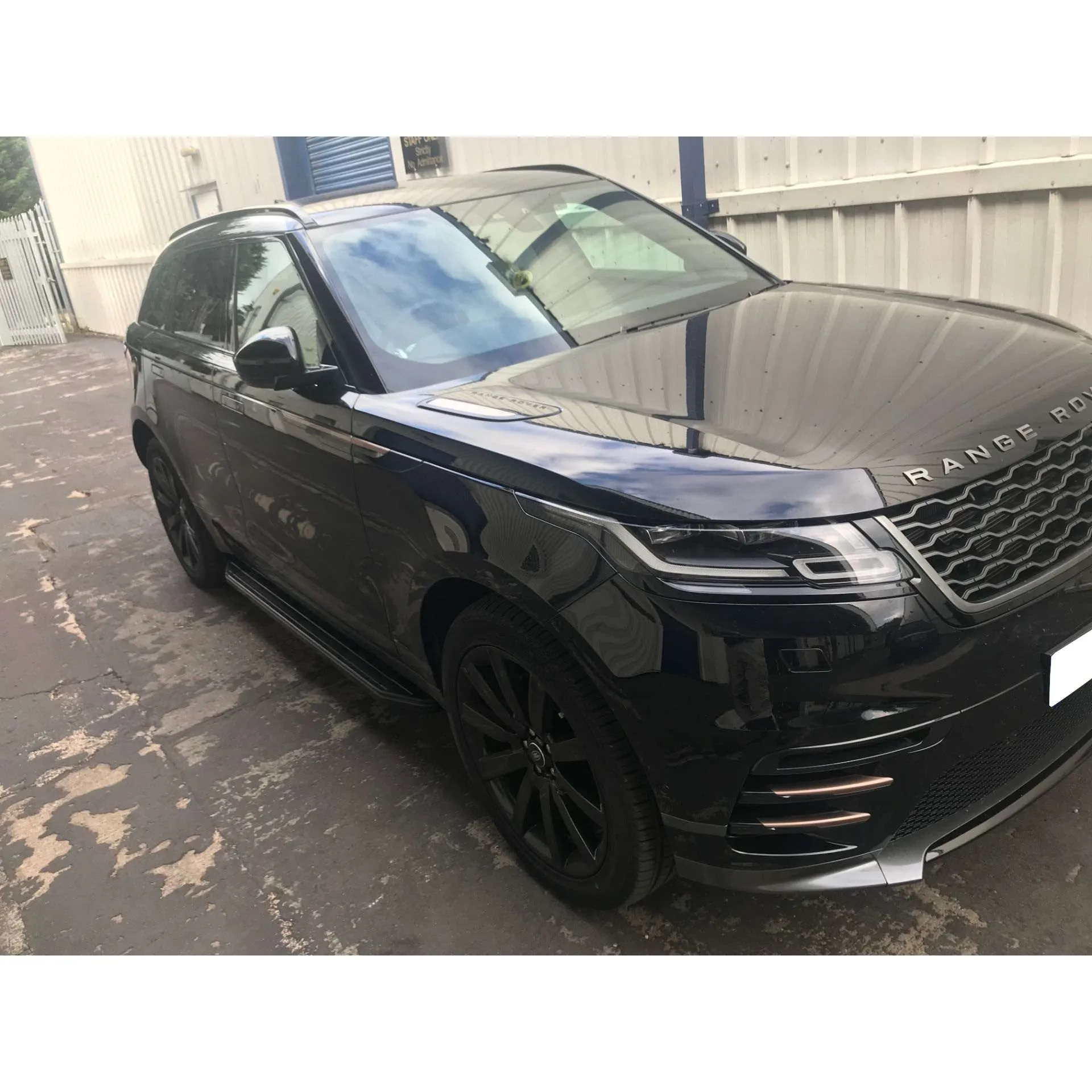 Black Raptor Side Steps Running Boards for Range Rover Velar 2017 