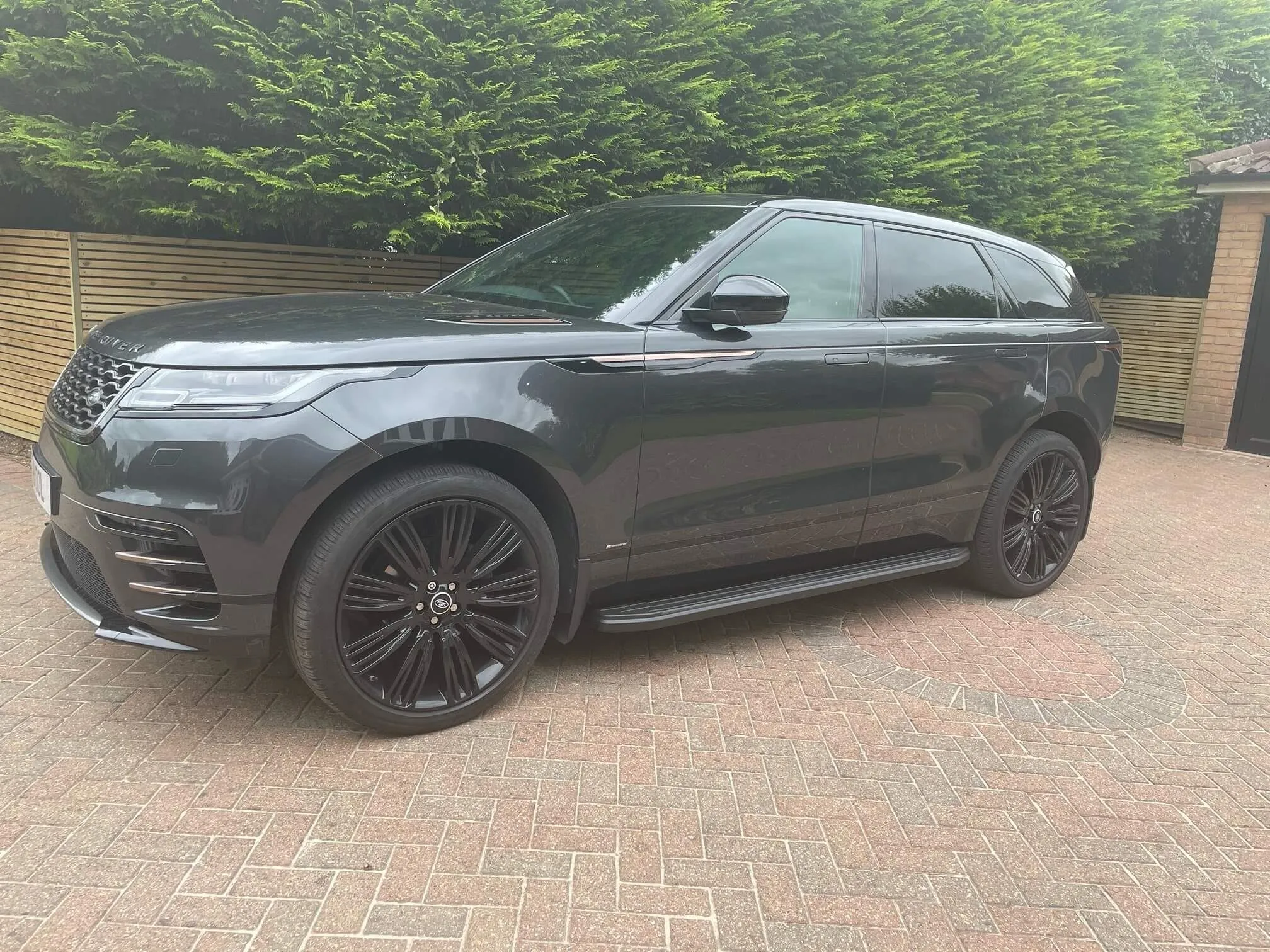 Black Raptor Side Steps Running Boards for Range Rover Velar 2017 