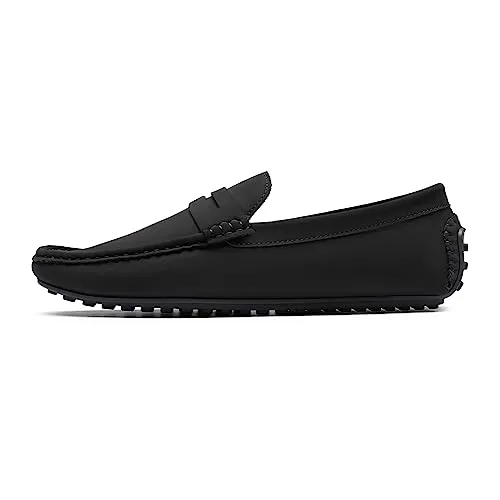 Bruno Marc Men's Driving Loafers SBLS2334M Black, Size 8