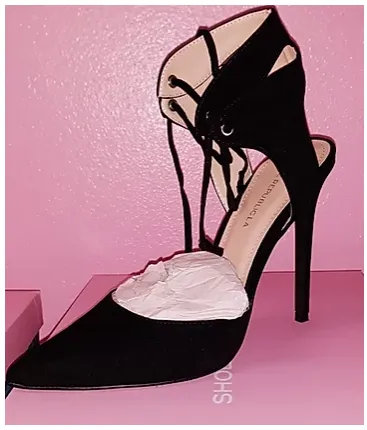Burgundy Tie Up Pumps