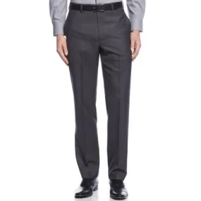 Calvin Klein Mens Slim fit Dress Pants 34 / 32 Grey Solid Stretch