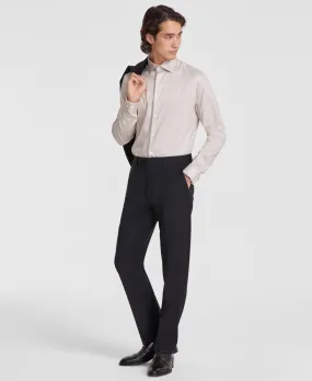Calvin Klein Mens Slim fit Dress Pants 34 / 34 Black Solid Stretch