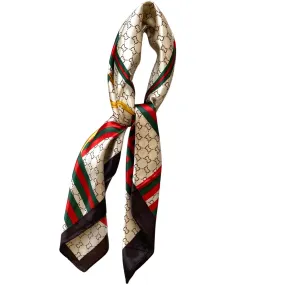 Candy Brown & Beige Neck Scarf