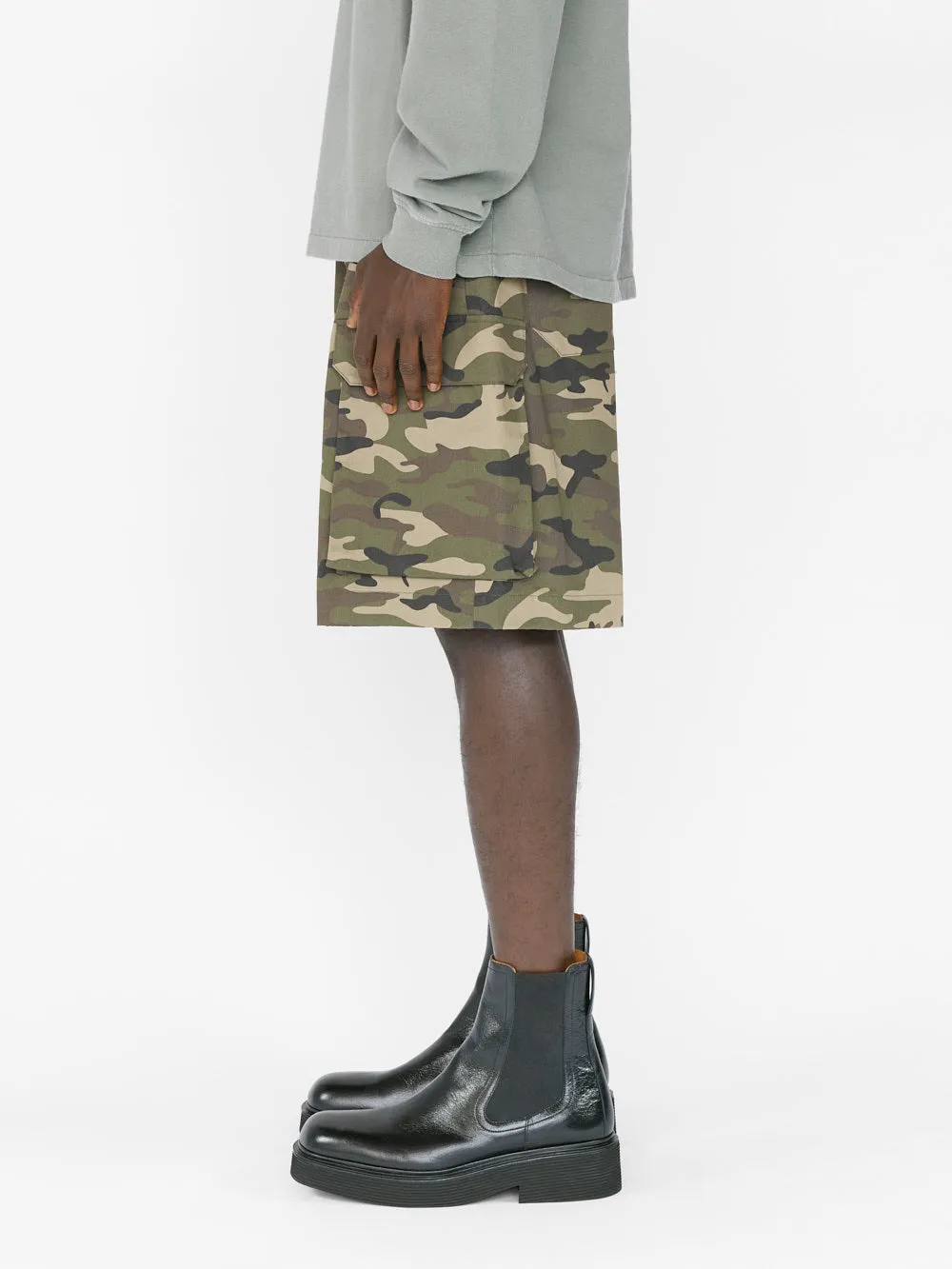 Cargo Shorts -- Camo/Noir