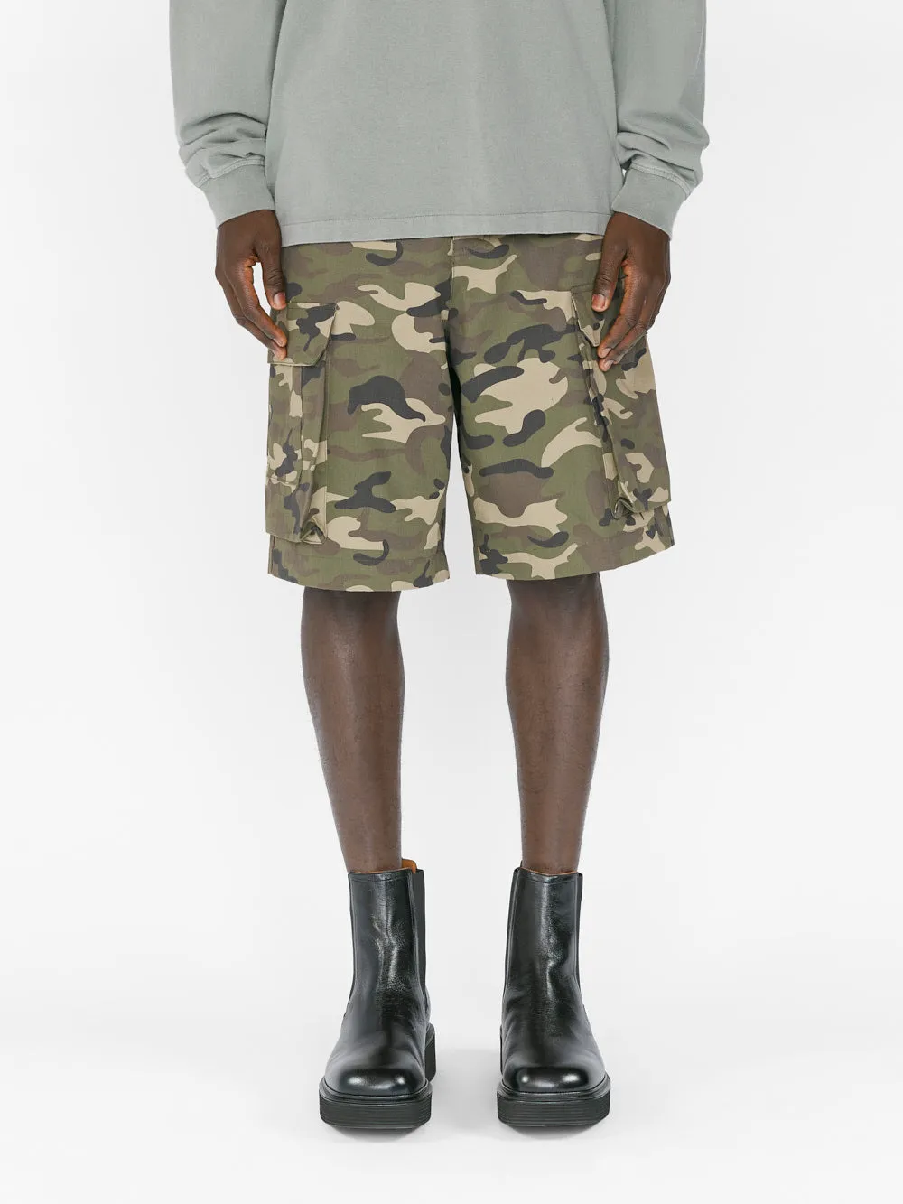 Cargo Shorts -- Camo/Noir
