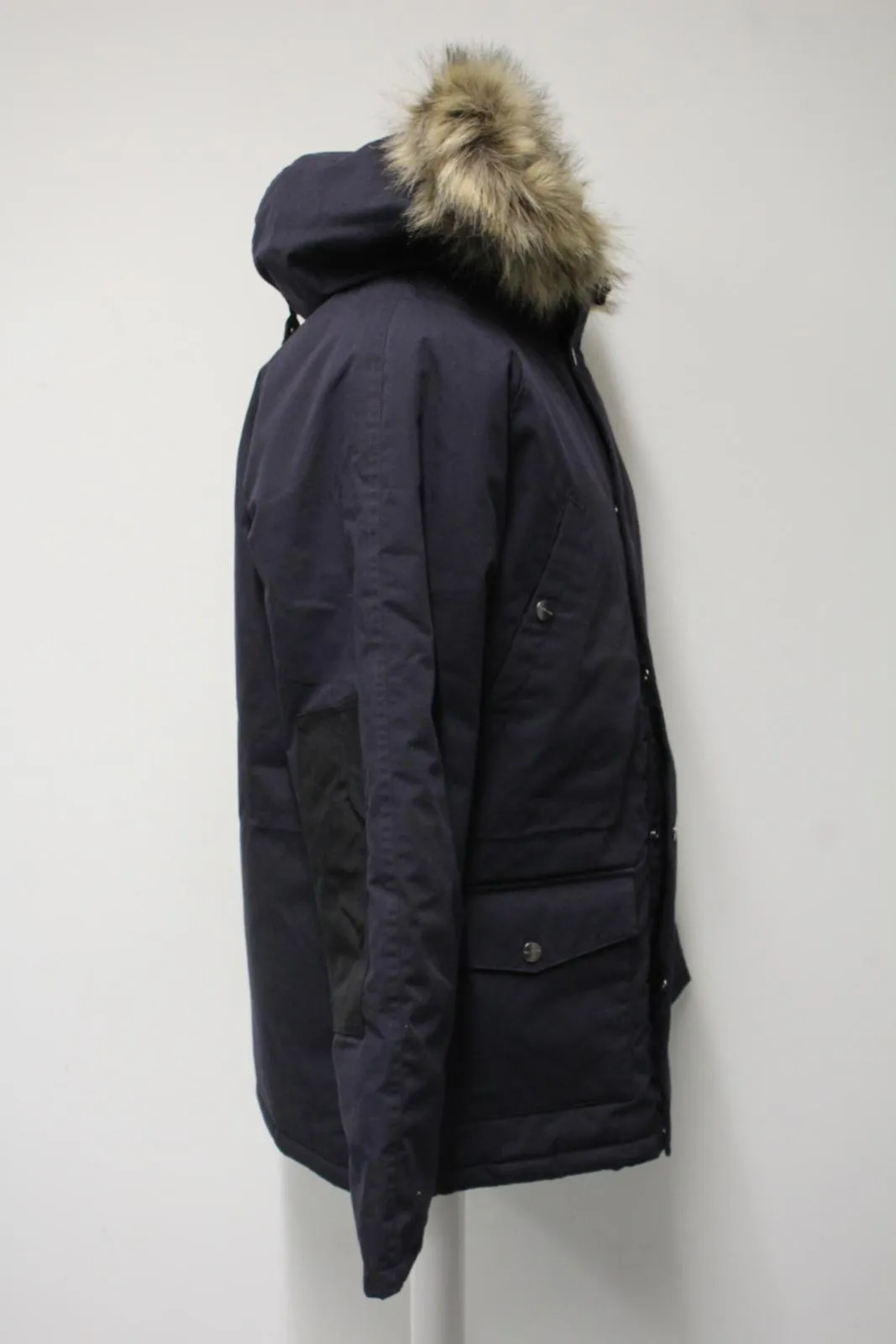 CARHARTT Men's Navy Blue Padded Hooded Water Repellent Trapper Parka Coat L