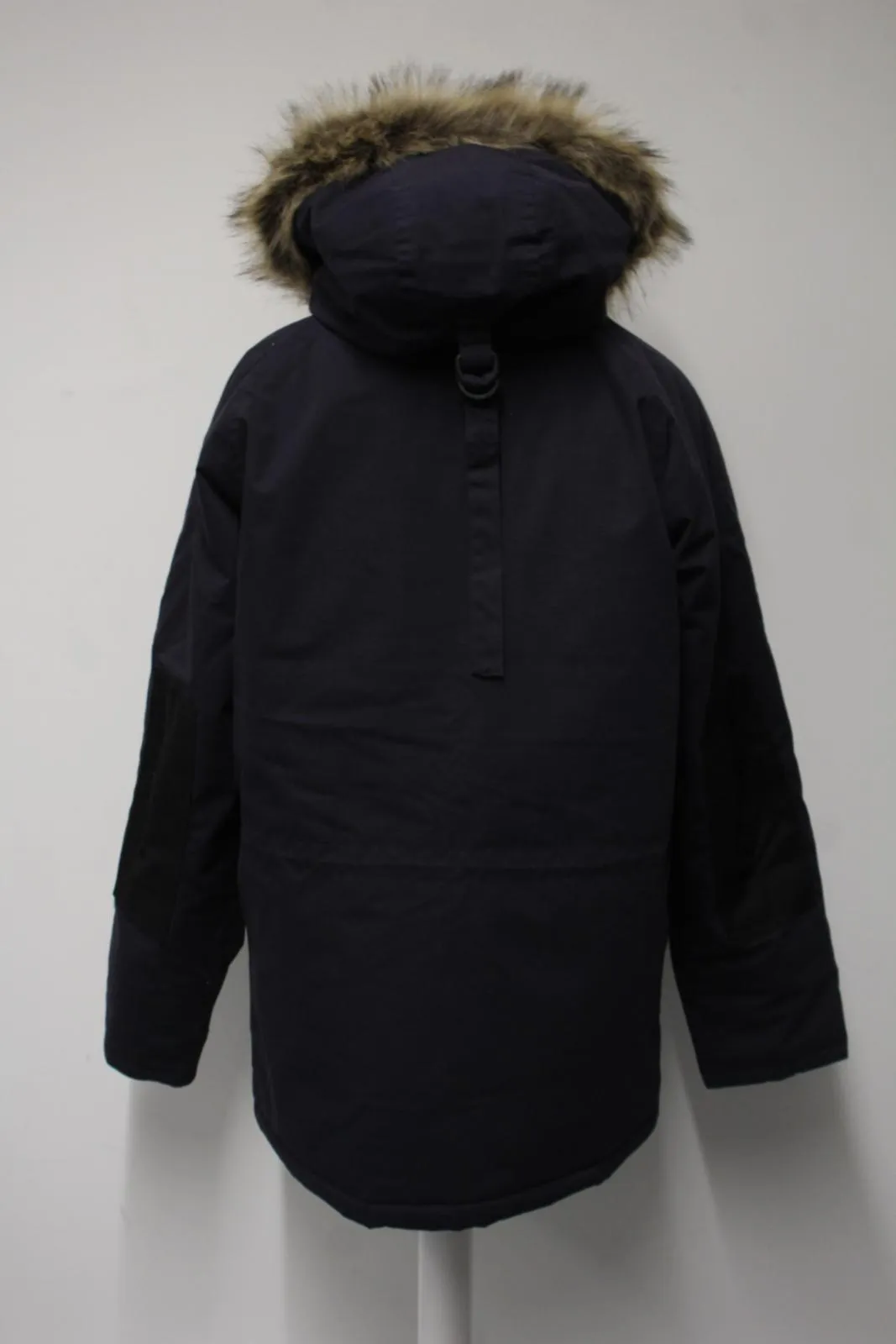 CARHARTT Men's Navy Blue Padded Hooded Water Repellent Trapper Parka Coat L