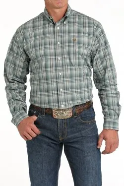 CINCH PLAID BUTTON DOWN WESTERN SHIRT