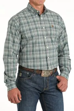 CINCH PLAID BUTTON DOWN WESTERN SHIRT