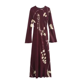 Coline High Neck Floral Maxi Dress