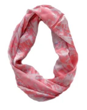 Coral Breeze Infinity Silk Scarf