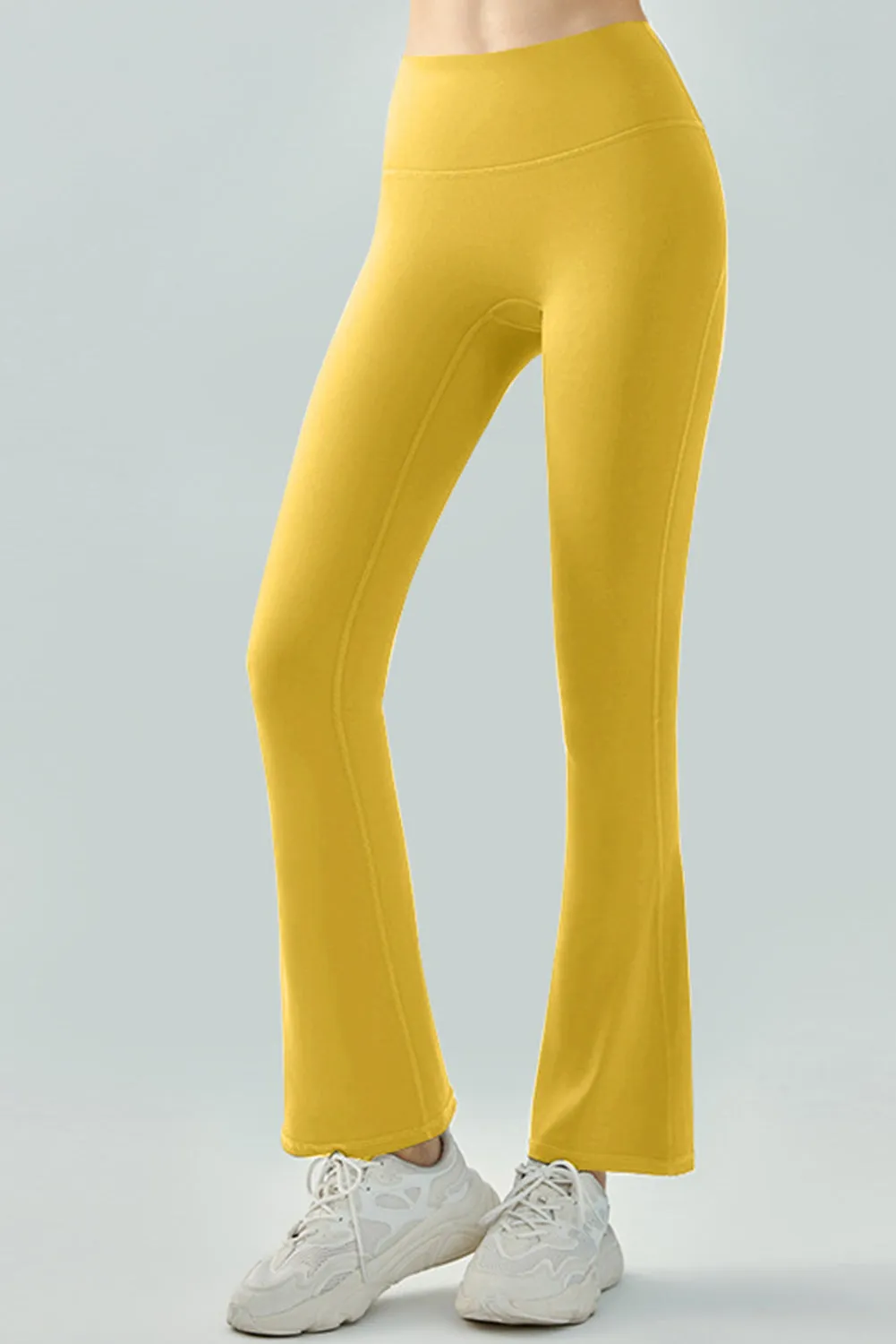 Crossed High Waist Flare Yoga Pants