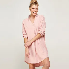 Dotted Collared Tunic Dress