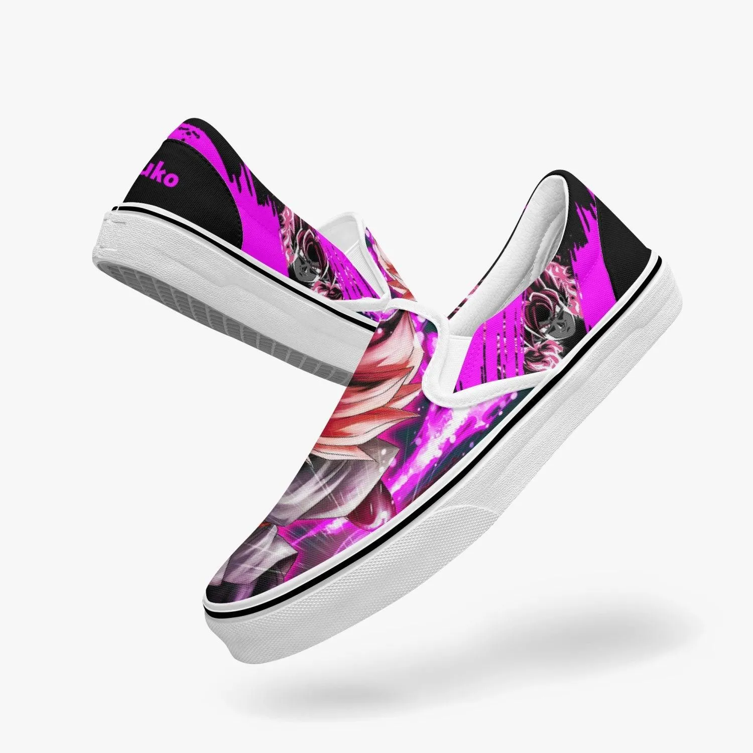 Dragonball Z Goku Black Power Slip Ons Anime Shoes