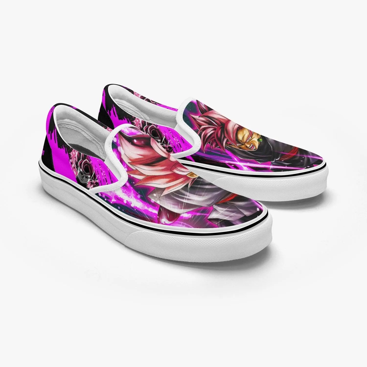 Dragonball Z Goku Black Power Slip Ons Anime Shoes