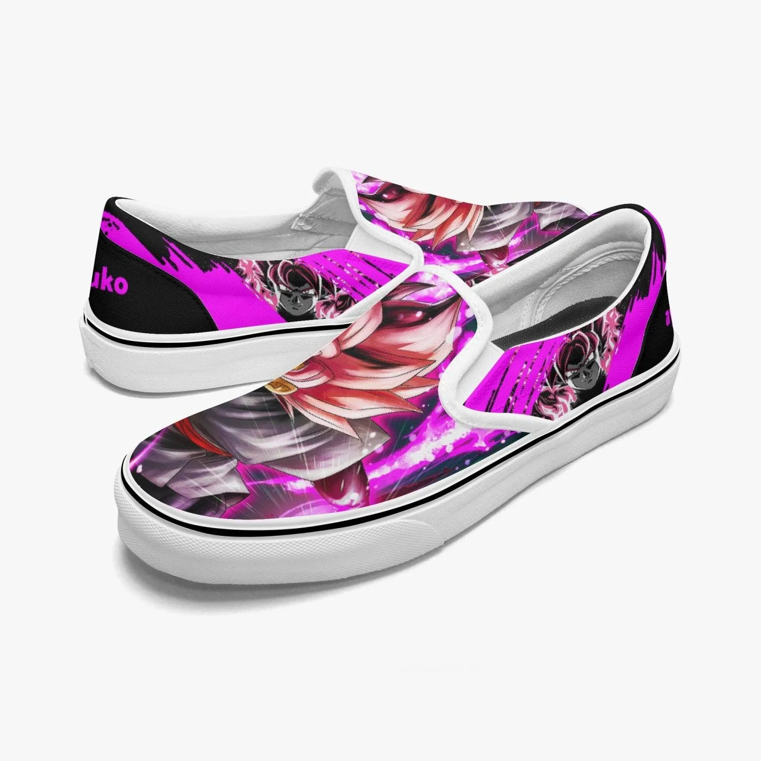 Dragonball Z Goku Black Power Slip Ons Anime Shoes