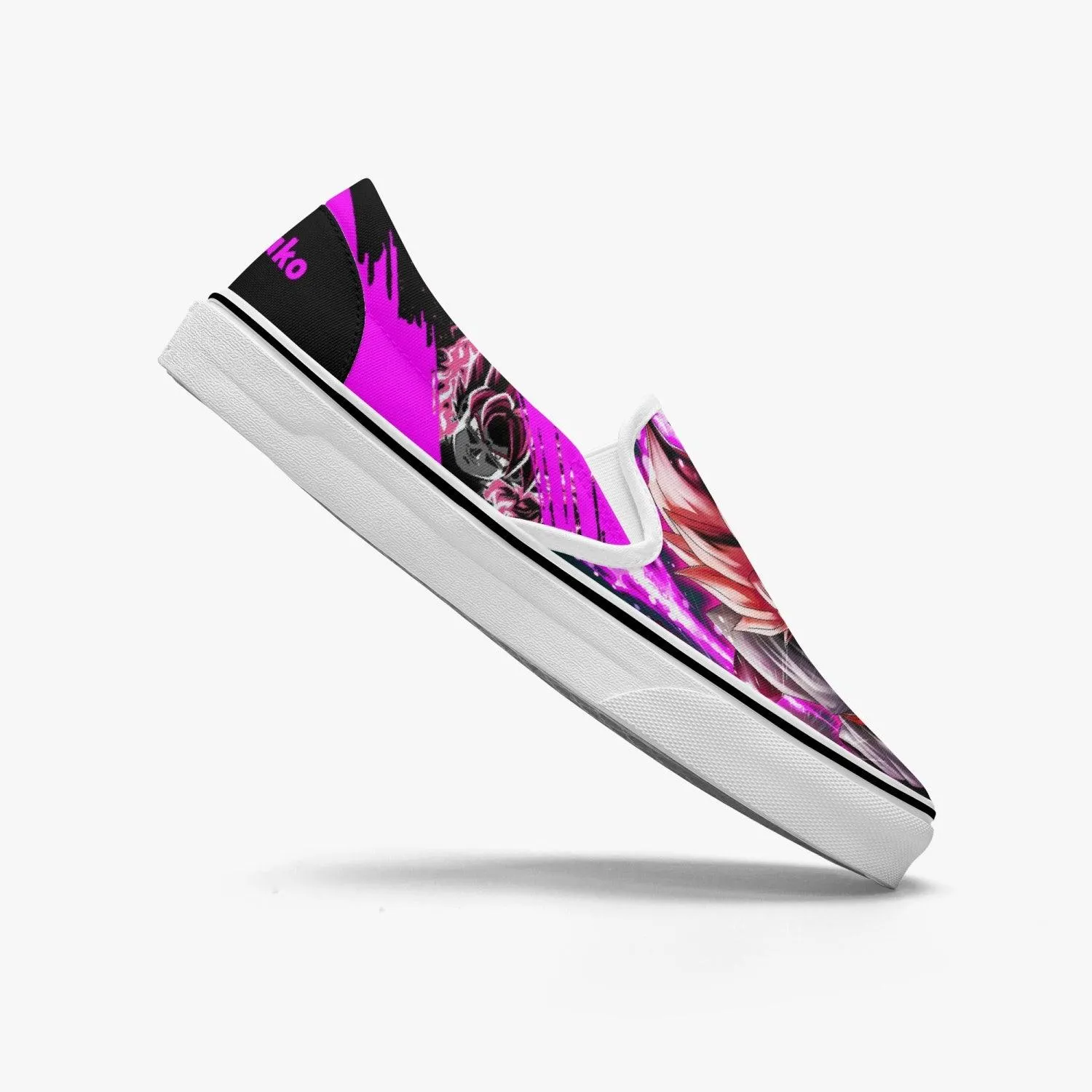 Dragonball Z Goku Black Power Slip Ons Anime Shoes