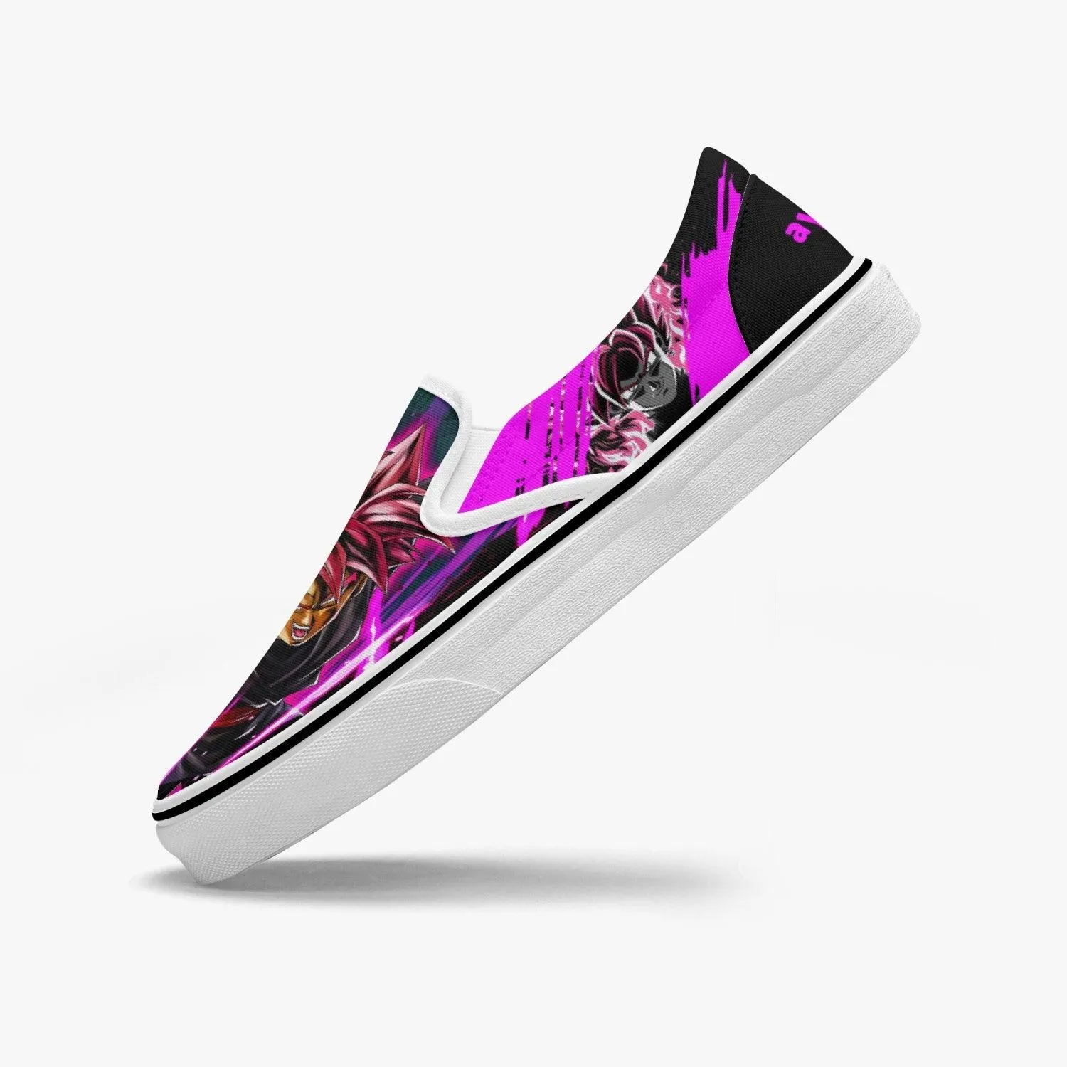 Dragonball Z Goku Black Power Slip Ons Anime Shoes