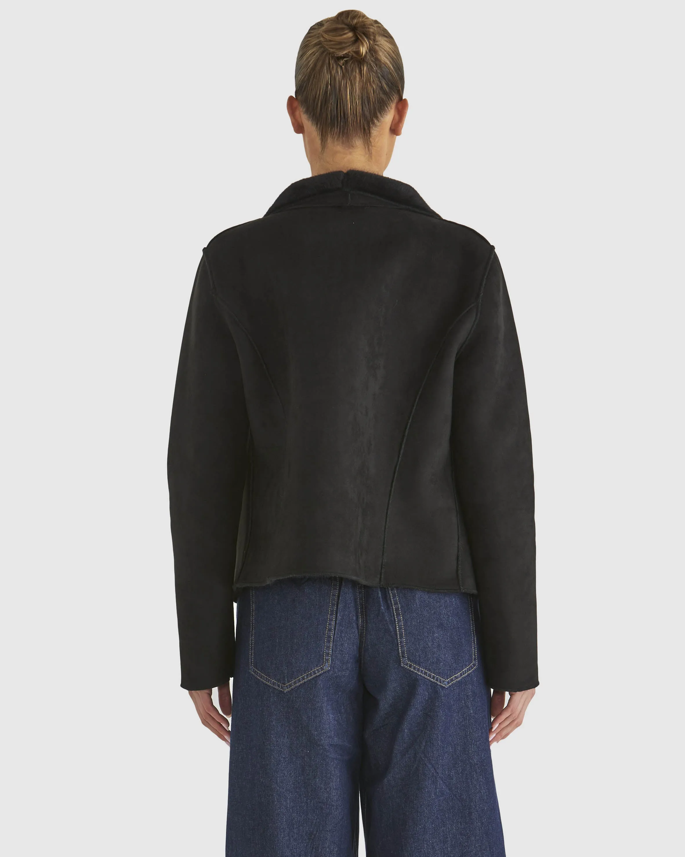 Fate   Becker Behold Reversible Fur Jacket 17373JWFA - Black