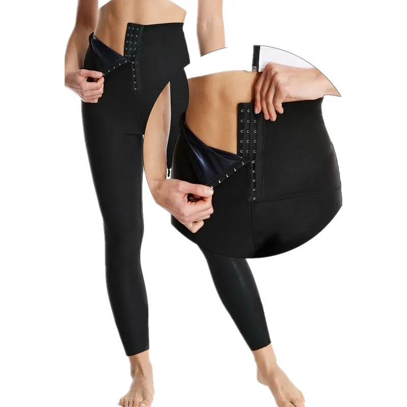Fitting Pants Women High Waist Sporty Fitness Europe Slim Look Aid In Sweating Yoga Activewear