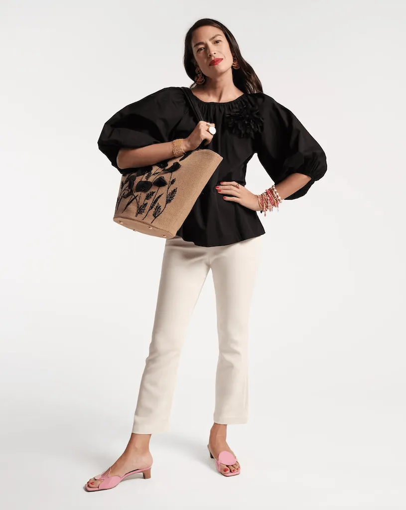Frances Valentine Quincy Pant White