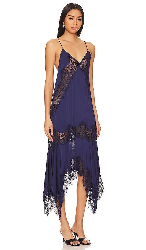 Free People x REVOLVE Sunsetter Maxi Slip in Navy