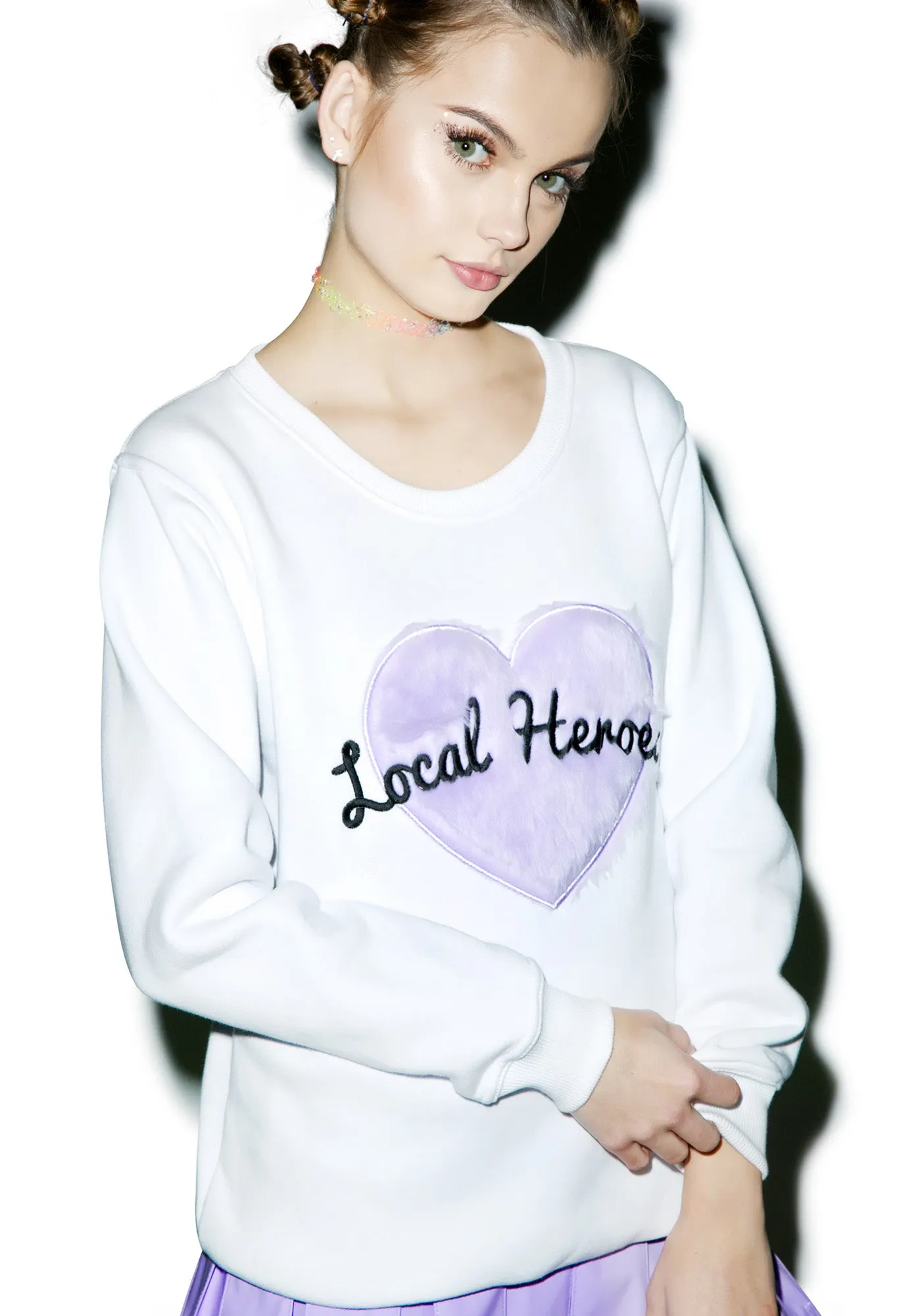 Fur Heart Sweatshirt