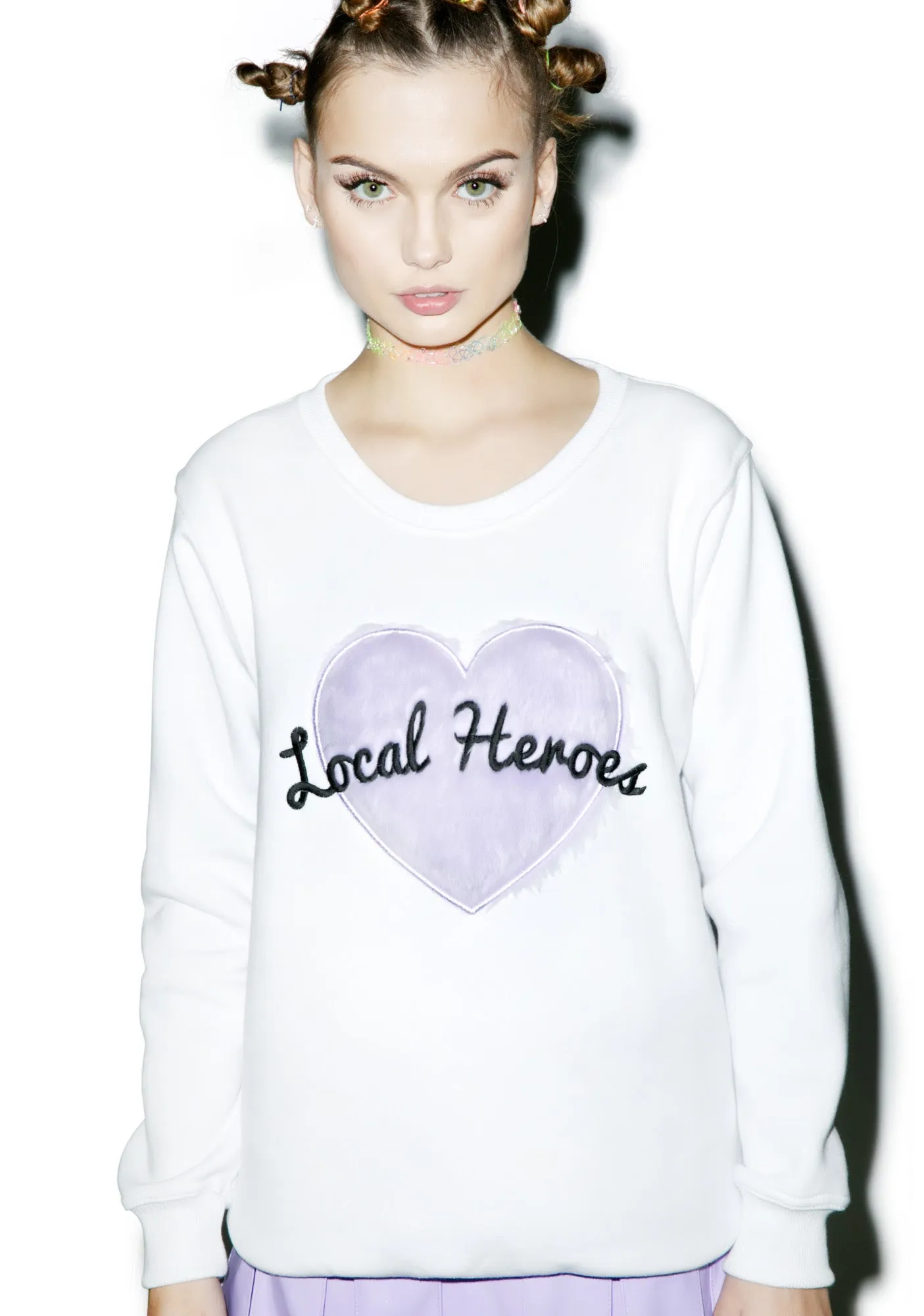 Fur Heart Sweatshirt