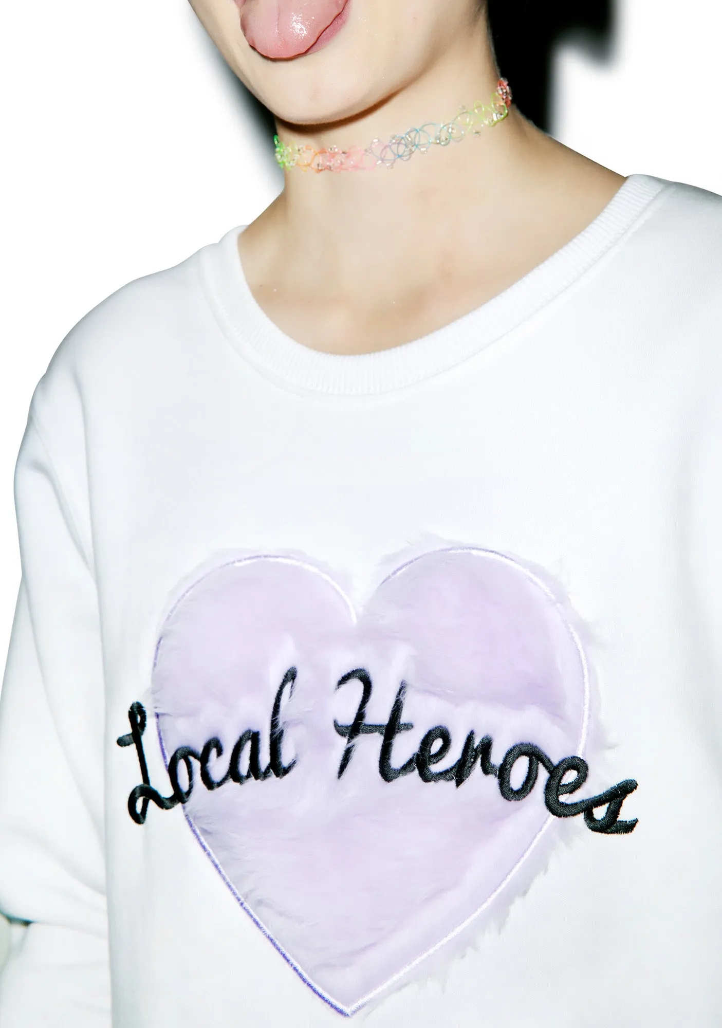 Fur Heart Sweatshirt